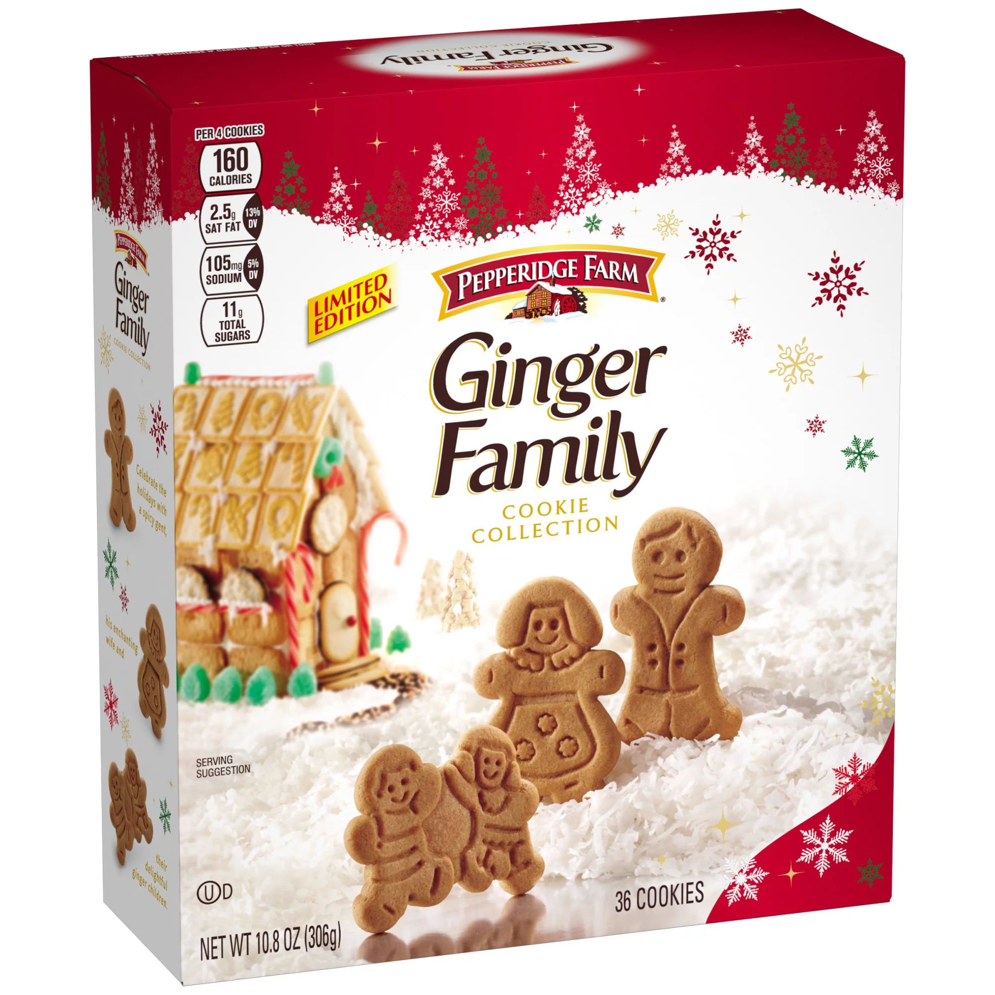 Pepperidge Farm Ginger Family Ginger Cookies Collection, 10.8 oz. Box | Walmart (US)