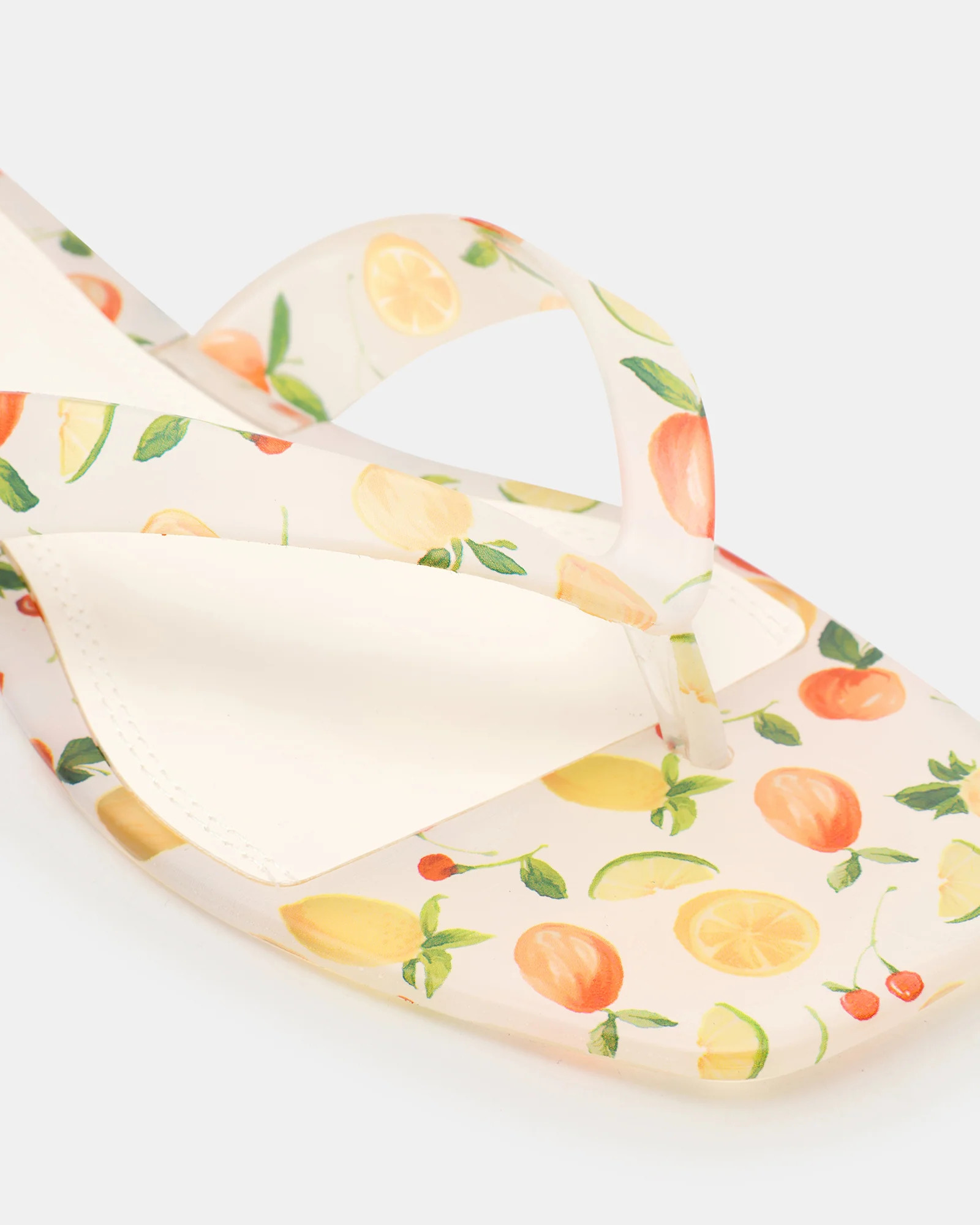 TRELLA Jelly Citrus Square-Toe Thong Women's Sandal | Steve Madden (US)