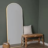 PexFix Mirror Full Length 64"x22" Sleek Arched-Top Aluminum Floor Mirror Bedroom Dressing Mirror, Ar | Amazon (US)
