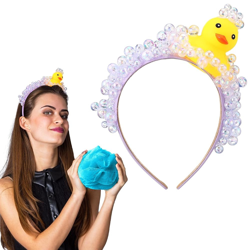 Duck and Soap Bubble Headband Loofah and Soap Costume Halloween Cosplay Party Hair Accessory Show... | Amazon (US)