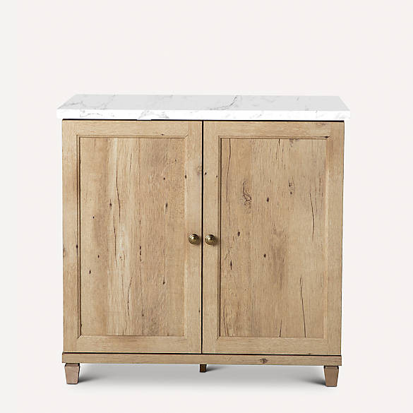 Nate & Jeremiah Prime Oak Marble Top Universal Stand - Up to 37G | PetSmart