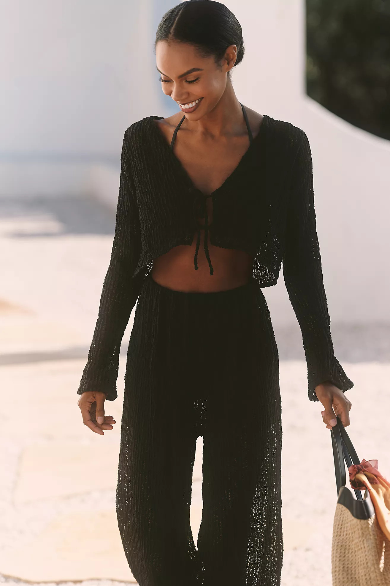Peixoto Jesse Tie-Front Crop Top | Anthropologie (US)