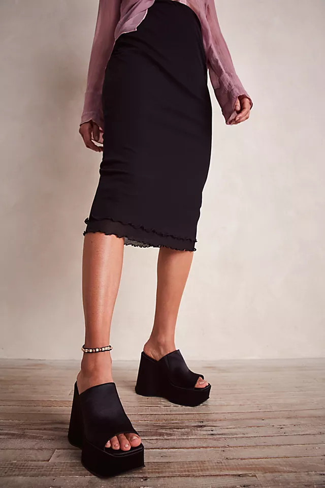 Sydney Satin Wedge Heels | Free People (Global - UK&FR Excluded)