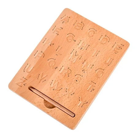 MIANHT Wooden Letters Practicing Board Double-Sided Alphabet Tracing Tool - 2022 Fashion Wooden Lett | Walmart (US)