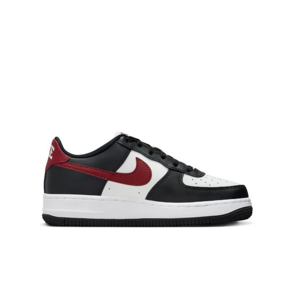 Kids' Nike Air Force 1 Shoes Big 3 Black/Dark Team Red/Summit White | Scheels