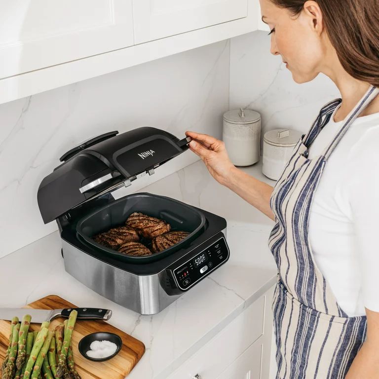 Ninja Foodi 4-in-1 Indoor Grill with 4-qt Air Fryer, Roast, Bake, and Cyclonic Grilling Technolog... | Walmart (US)