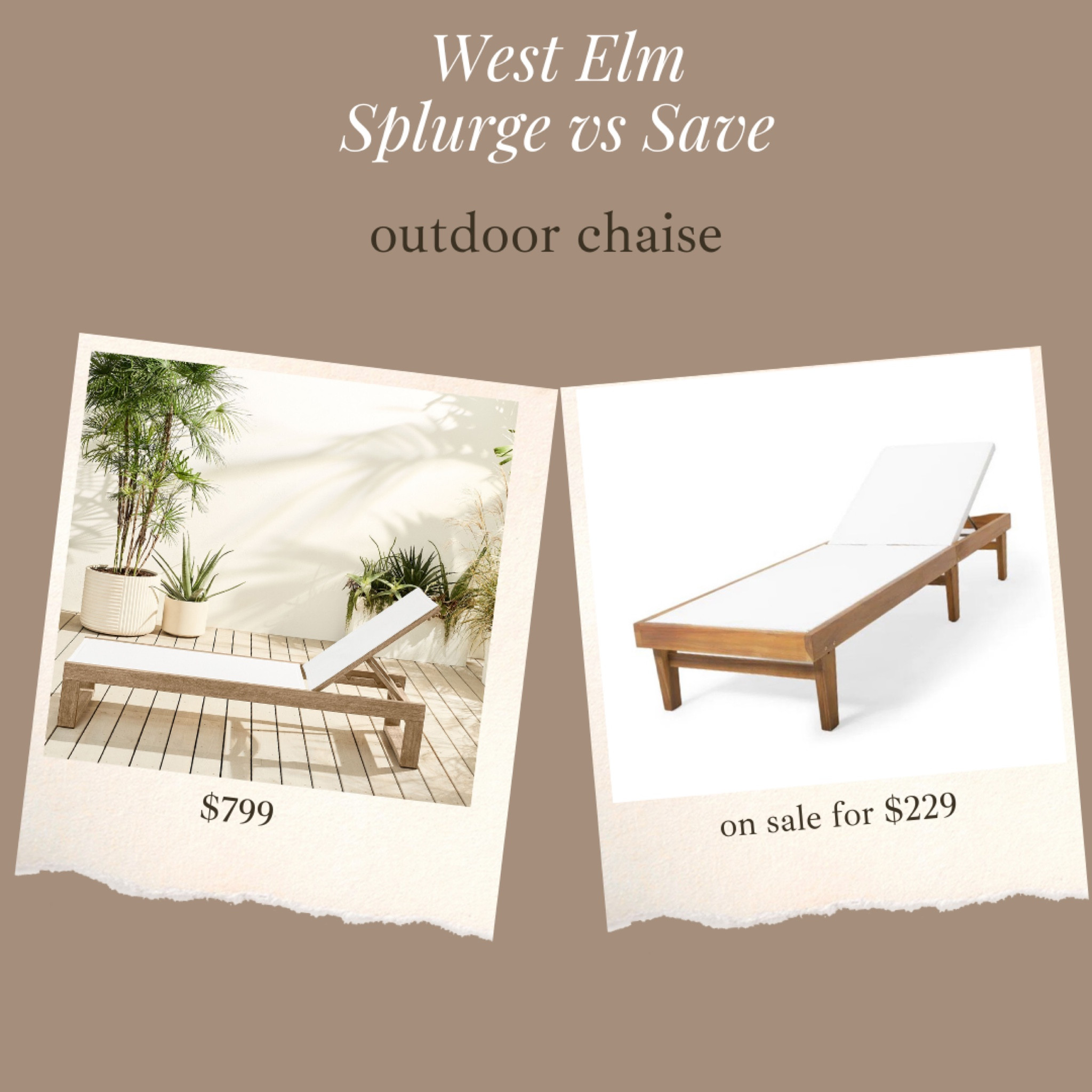 Gorgeous neutral outdoor chaise on sale 

#LTKSeasonal #LTKHome #LTKStyleTip