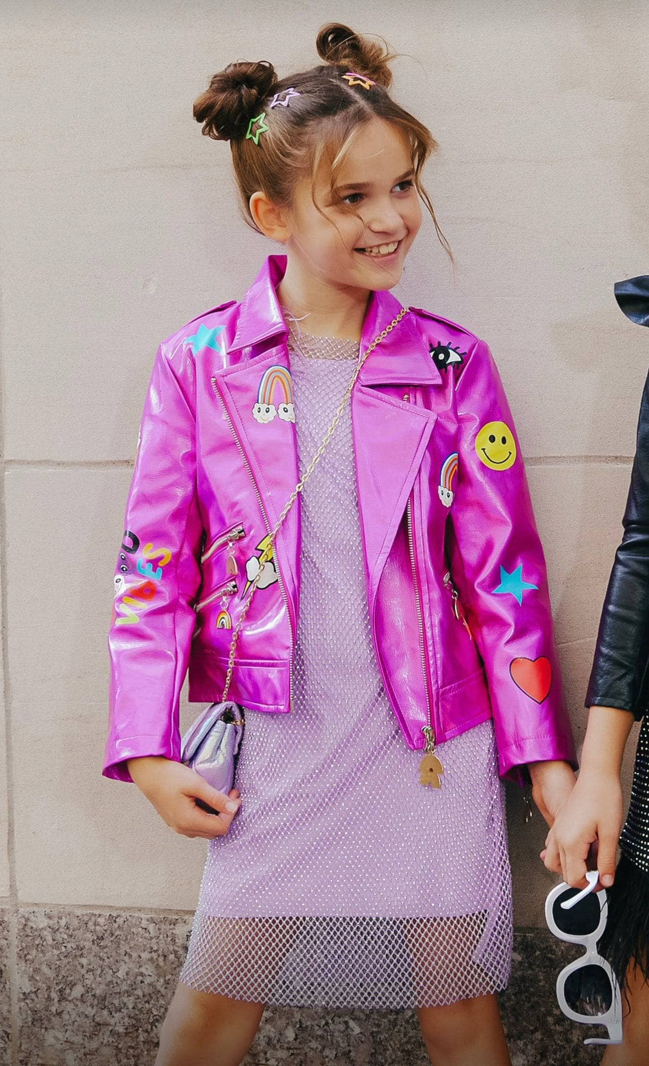 Smile Art Metallic Moto | Lola + The Boys