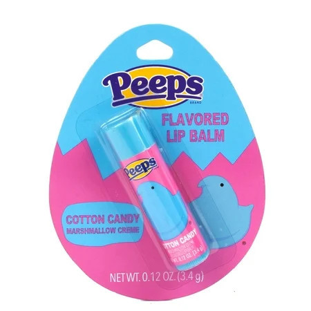 PEEPS Flavored Lip Balm Cotton Candy Marshmallow Crème 0.12 oz | Walmart (US)