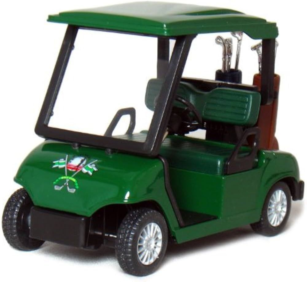🏌️ KiNSFUN Golf Cart 4½" Die Cast Metal Model Toy, Green ⛳ | Amazon (US)