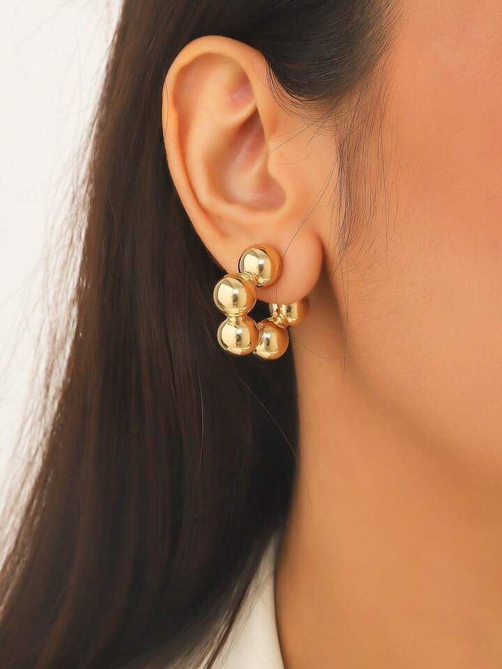 1pc Fashionable Versatile Simple Earrings For Workplace | SHEIN