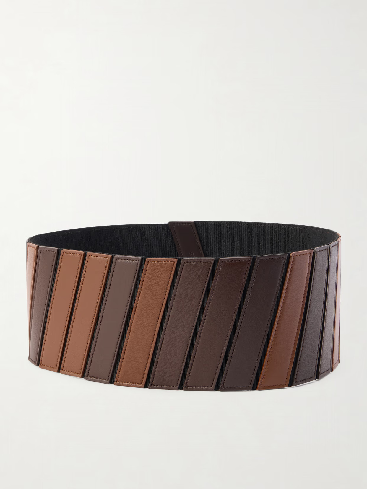 Alaïa - Stretch Leather Belt - Brown | NET-A-PORTER (US)