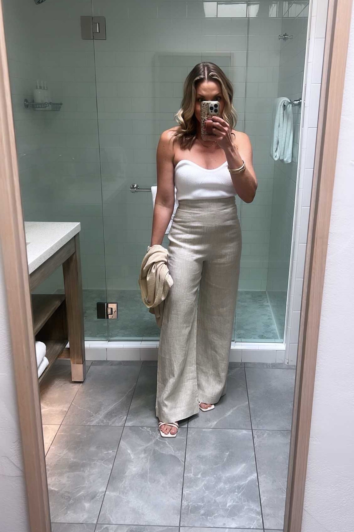 OOTD ! The winner from Petal and Pup for the workshop today! I love this these pants, perfect fit and the top is so comfortable and can go with so much!

#LTKstyletip #LTKover40 #LTKworkwear