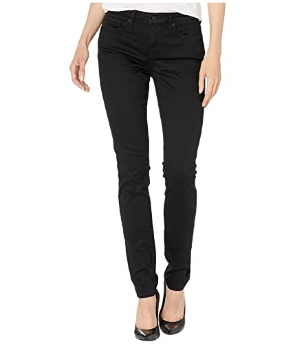 NYDJ Women's Alina Skinny Jeans, Black, 00 | Amazon (US)
