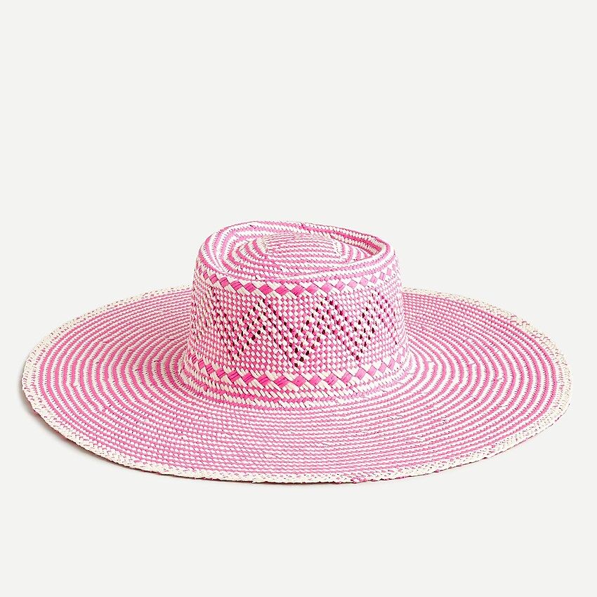 Woven hat with extra-wide brim | J.Crew US