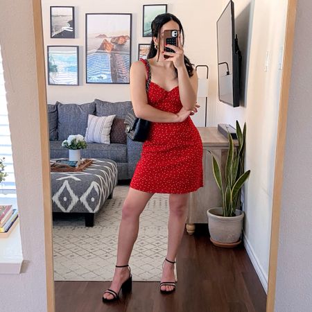 3/5 ways to style a red dress for summer. i’m wearing this dress in a size medium and it fits true to size  

#LTKSeasonal #LTKShoeCrush #LTKStyleTip