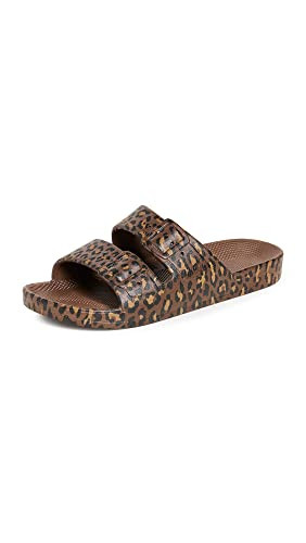 Freedom Moses Moses Two Band Slide Wildcat Choco Women's 10-10.5 M | Amazon (US)