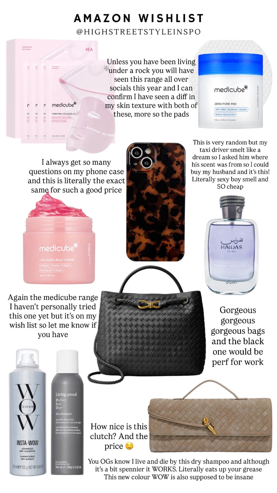 Amazon wish list 

Tags: Amazon, beauty, skincare, haircare, prime deals, medicube, colour wow, living proof, trending now #LTKskincare

#LTKbeauty #LTKuk #LTKstyletip #LTKspring