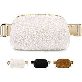 Sherpa Belt Bag Winter Fashion Waist Packs Fleece Belt Bag for Women Adjustable Strap Fanny Pack ... | Amazon (US)