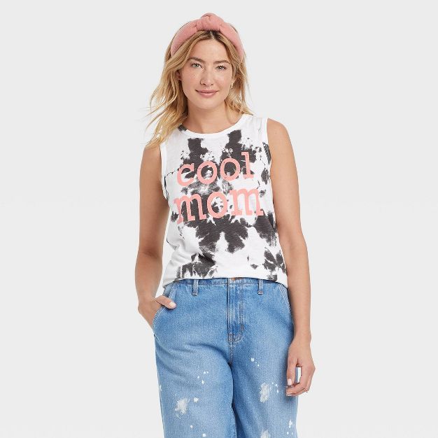 Women's Mother's Day Cool Mom Graphic Tank Top - Tie-Dye | Target