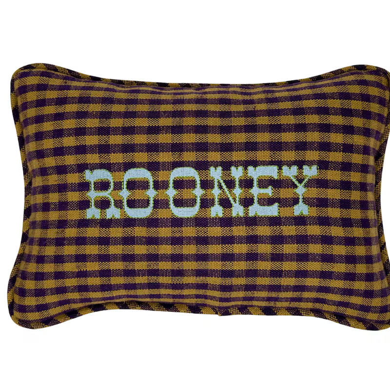 Custom Embroidered Old English Font Name Pillow for nursery custom birthday gift for toddler Made in USA | Etsy (US)