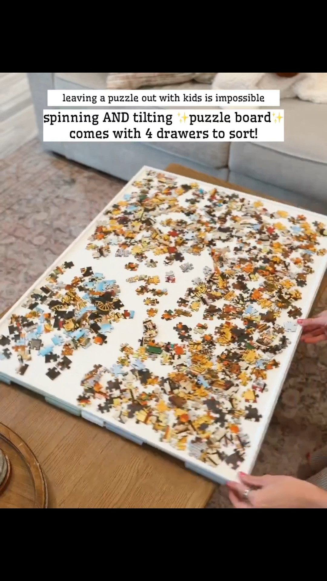 Spinning and tilting puzzle board!!

#LTKSeasonal #LTKKids #LTKHome