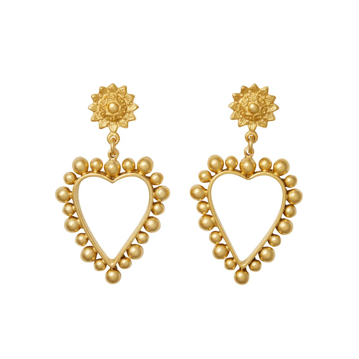 Heart Of Gold Earrings | Brinker & Eliza