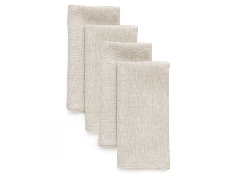 Solino Home Linen Cloth Napkins Set of 4-100% Pure Linen Light Natural Dinner Napkins 20 x 20 Inc... | Amazon (US)