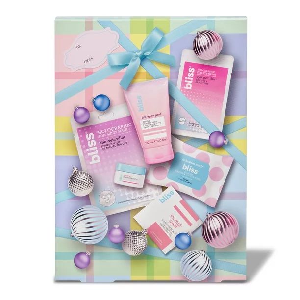 Bliss Ultimate At-Home Facial Skin Care Holiday Gift Set Kit, 6 Pieces - Walmart.com | Walmart (US)