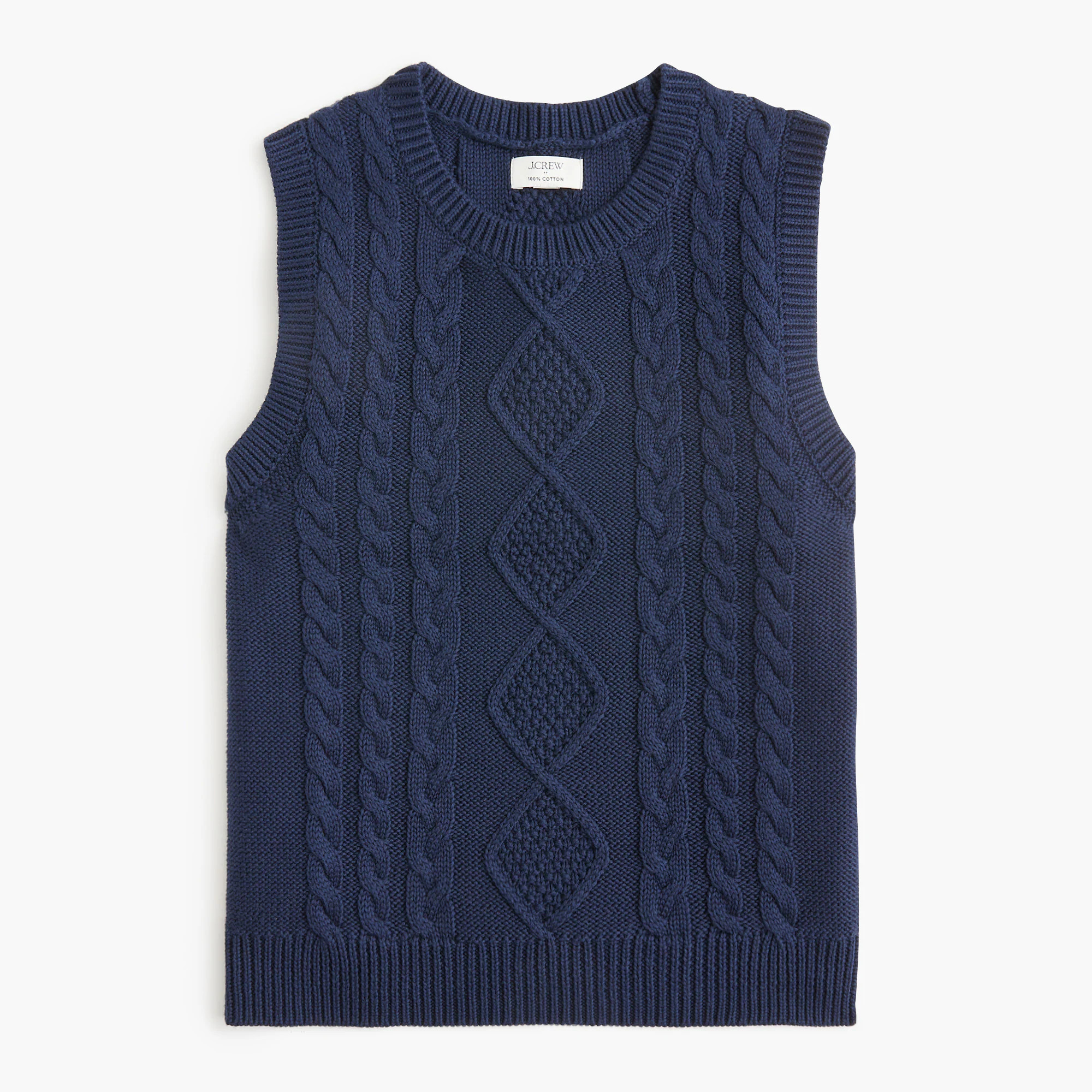 Cable-knit sweater-vest | J.Crew Factory