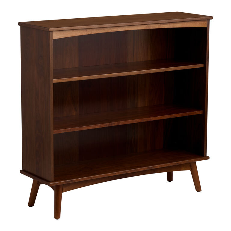 Emory Small Hazelnut Wood Mid Century Bookshelf | World Market