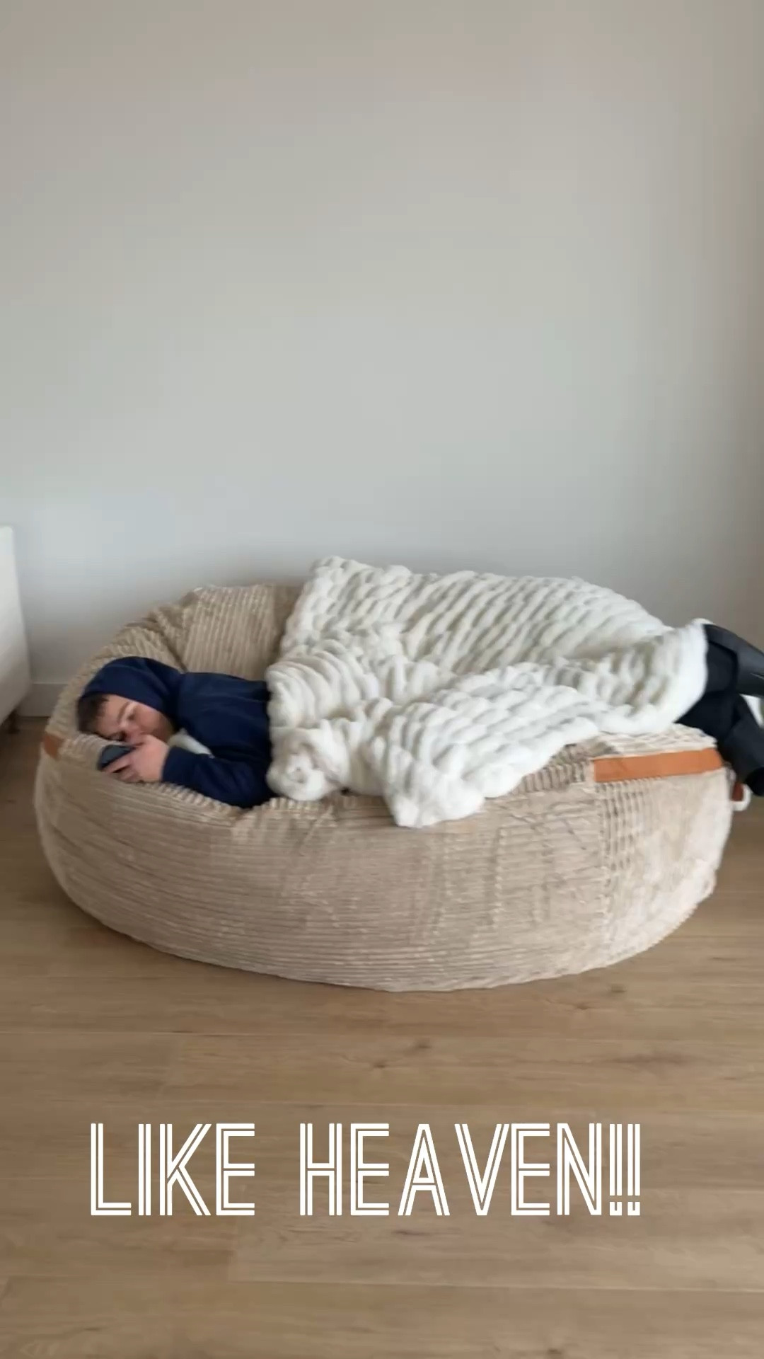 If you want the ultimate cozy setup… this is IT. 🤍

The Big Joe 8-Foot Bean Bag with the Comfrt Blanket is literally like laying on a cloud. I sat down “just for a minute” and almost didn’t get back up. 😅
Then Cal said “Mom can I sleep out here sometime!” 

Perfect for:
🥰movie nights
🥰reading
🥰kids piling on
🥰or just hiding from everyone for 10 minutes

The blanket is SO soft and oversized, and together they’re basically the comfiest corner you could ever create. Total heaven.

Linking both for you here because trust me… you’ll want this combo. 👇

#LTKstorytime #LTKHome #LTKdayinmylife