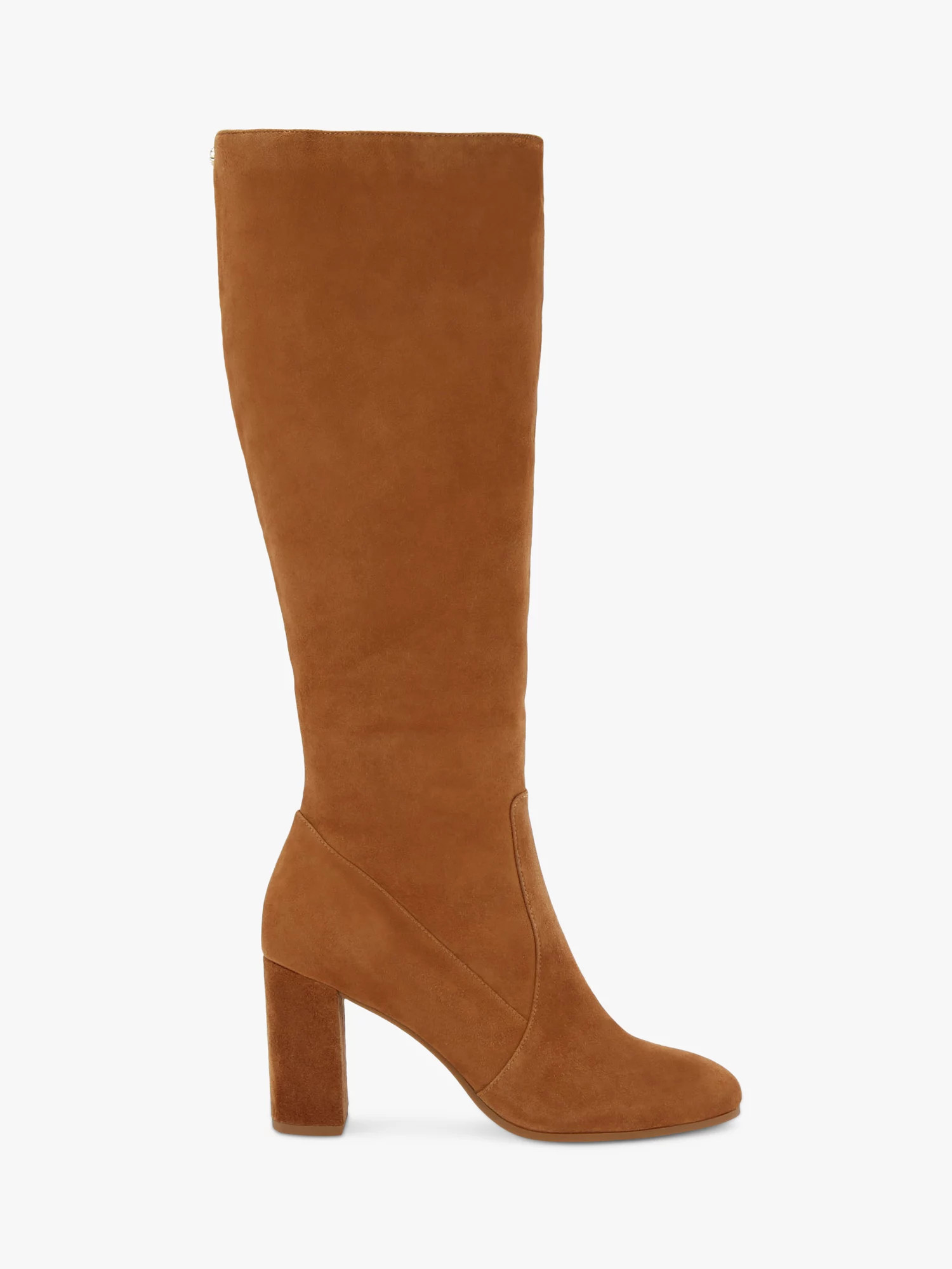 Carvela Pose Suede Knee High Boots, Tan | John Lewis (UK)