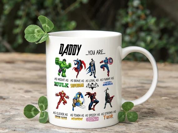 Dad You Are Mug, Daddy My Hero, Super Hero Dad Mug, Fathers Day Mug, Superhero Dad, Gift For Dad,... | Etsy (US)