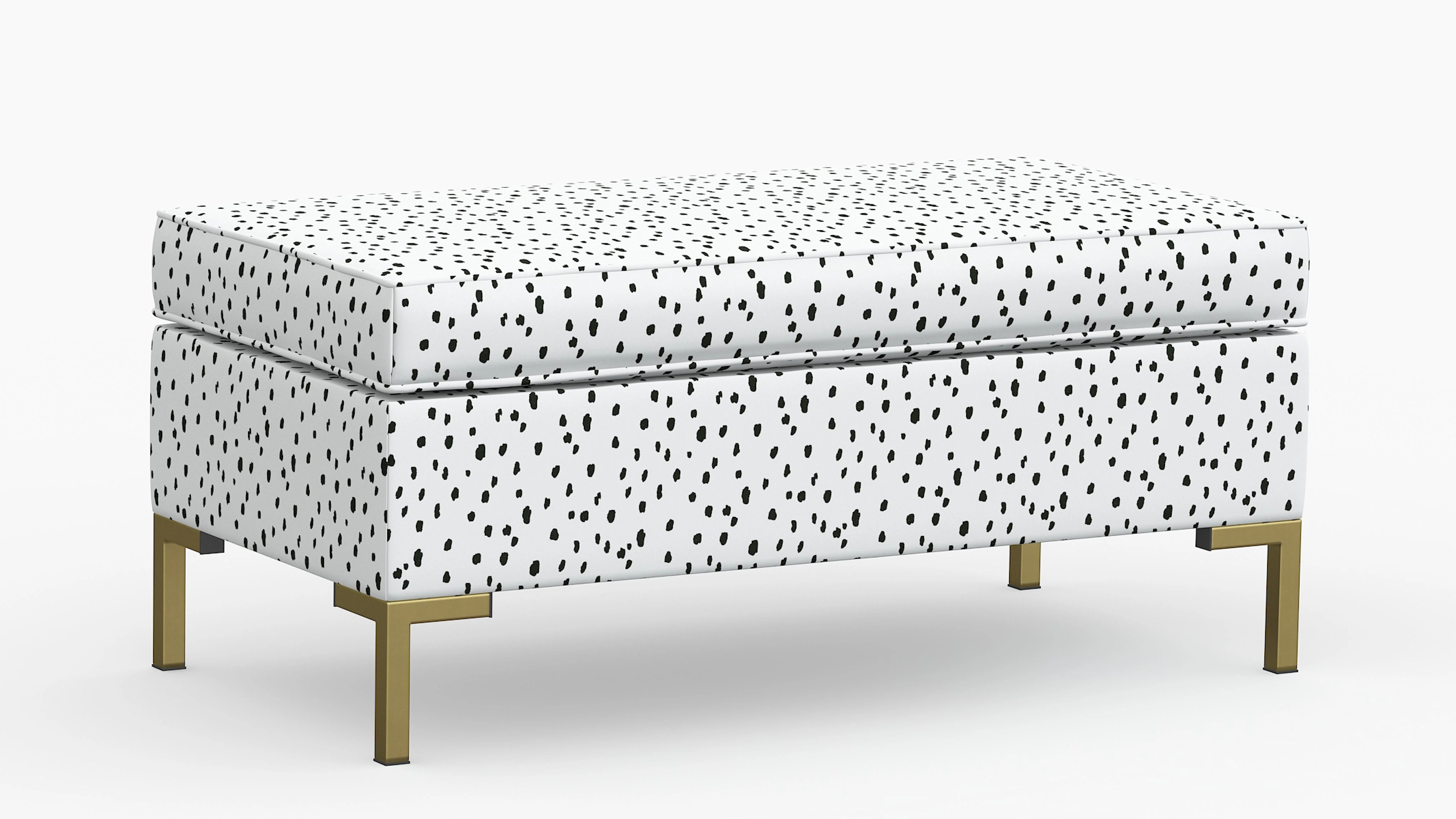 Modern Bench | Black Dalmatian | The Inside