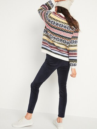 High-Waisted Rockstar Super Skinny Velvet Jeans | Old Navy (US)