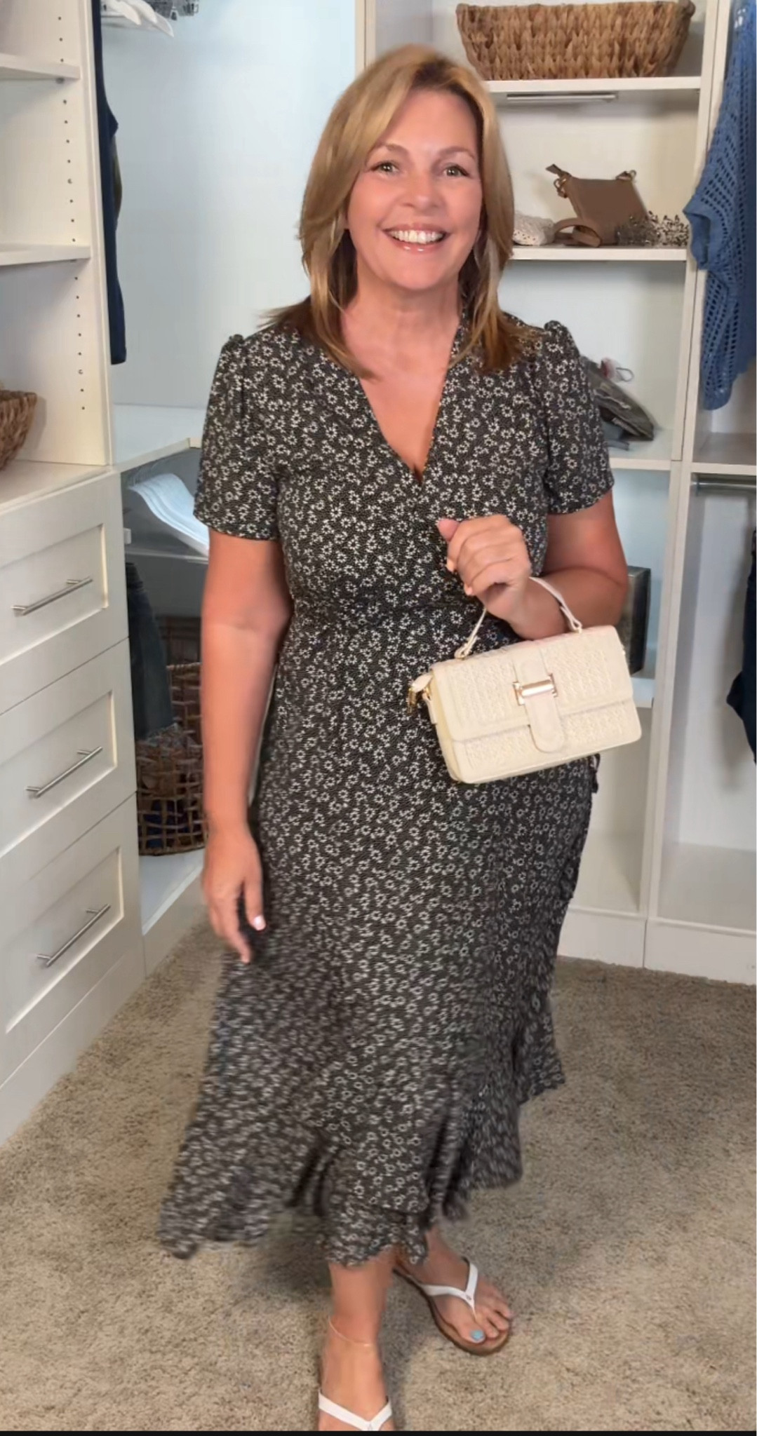 So I just stumbled upon this fabulous summer wrap maxi dress that I had to share with you. It's a boho-style, floral v-neck with a ruffle hem and a cheeky side split that just screams summer vibes. Not only is it incredibly stylish with its wrap design and short sleeves, but it's also super comfy—perfect for those long beach days or casual evenings out.

I got this dress because I wanted something that could keep up with my busy summer schedule, from beach trips to casual dinners, and let me tell you, it does not disappoint. It's light but not see-through, which is a total win for any summer outfit. Plus, the high waist and flowy fabric make it so flattering, I feel great every time I wear it.

If you're looking for a versatile dress that keeps you cool while looking hot, definitely check this out. It's a piece you'll want to have in your summer wardrobe rotation. Swipe up to grab yours and start turning heads this summer season!.



#LTKFindsUnder50 #LTKOver40 #LTKMidsize