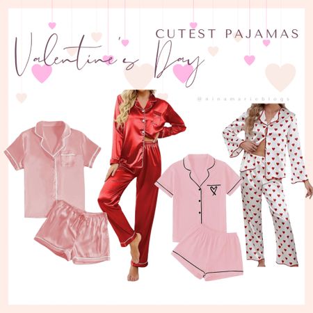 Valentine’s Day pajamas 
Satin pajamas 
Loungewear 

#LTKfindsunder50 #LTKstyletip #LTKSeasonal