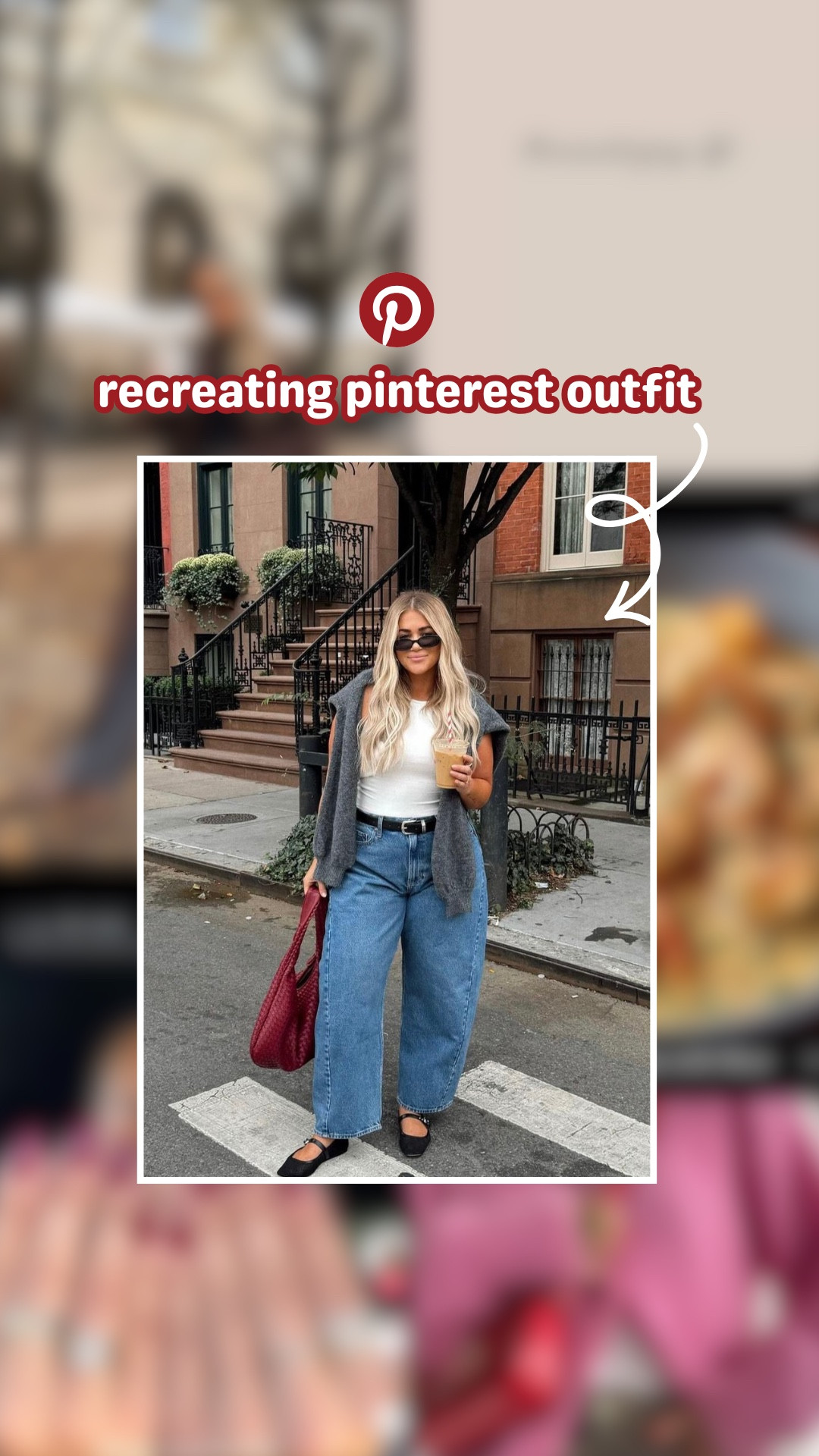 recreating a pinterest inspired outfit featuring my jeans from rent the runway! check out rent the runway (link in IG bio) and use code RTRXJMELGOZA50 for a big discount!! 👀📌💕 barrel jeans outfit, white tank outfit, grey cardigan outfit, metallic flats outfit, burgundy bag outfit, chic sunglasses outfit, pinterest inspired outfit, casual elevated outfit, effortless fall outfit, everyday casual chic, cozy cardigan outfit, metallic shoe trend, fall street style outfit, minimalist fall fashion, pinterest style inspiration, casual elevated style, chic everyday outfit, capsule wardrobe outfit, neutral outfit inspo, fall fashion aesthetic, trending fall outfit, comfy chic outfit ideas, casual but polished outfits, barrel denim trend, amazon white tank, cozy grey cardigan, metallic flats trend 2025, burgundy accessories, fall handbags, fall outfit pieces, aesthetic sunglasses, fall wardrobe staples  

 #LTKCyberWeek #LTKGiftGuide #LTKHoliday