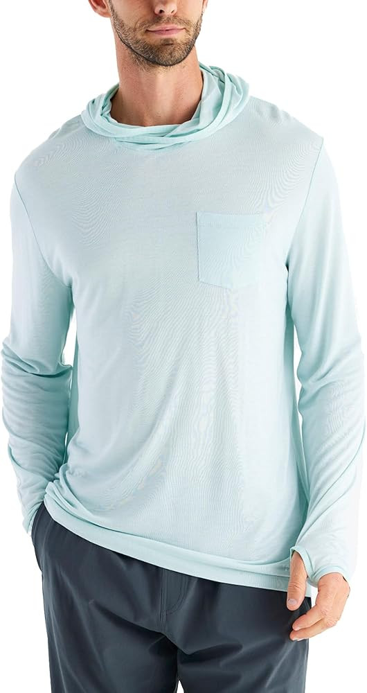 Free Fly Men's Lightweight Hoodie - UPF 20+ Sun Protection Moisture Wicking, Breathable Bamboo Vi... | Amazon (US)