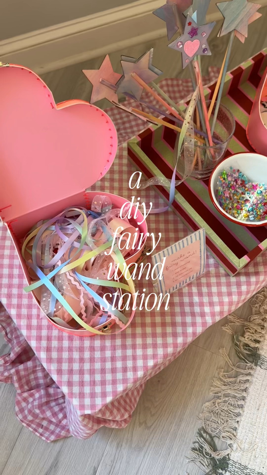 every party needs a fairy wand station i’ve now decided! I kind of threw this together and I was so happy that every kid loved making one 🥹