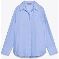 Zara - Basic Oxford Shirt - Sky Blue - Xs - Woman | Zara AU