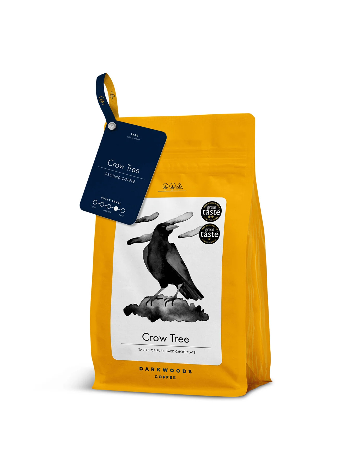 Crow Tree Dark Roast Ground 250g | Fenwick UK