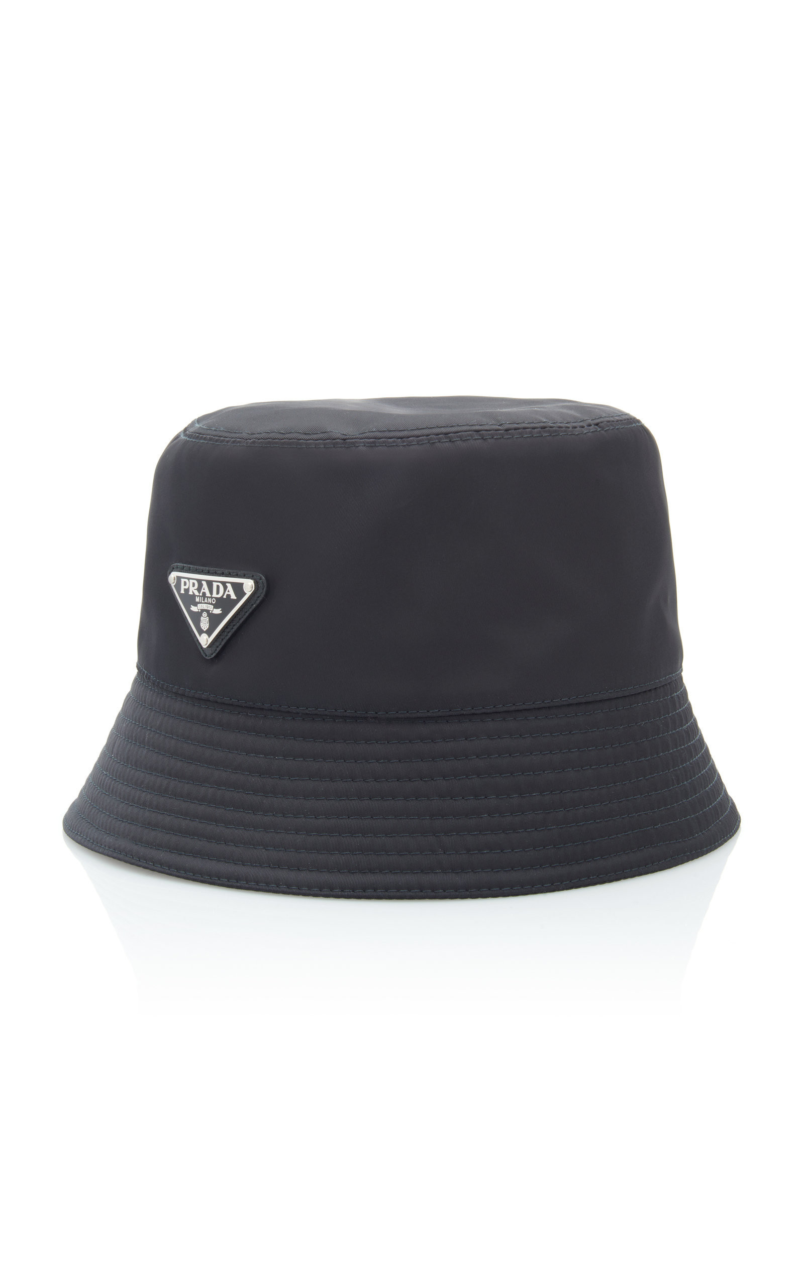 Prada - Logo-Embellished Shell Bucket Hat - Black - M - Moda Operandi | Moda Operandi (Global)