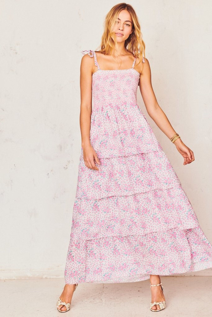 Caressa Tiered Maxi Dress | LOVESHACKFANCY
