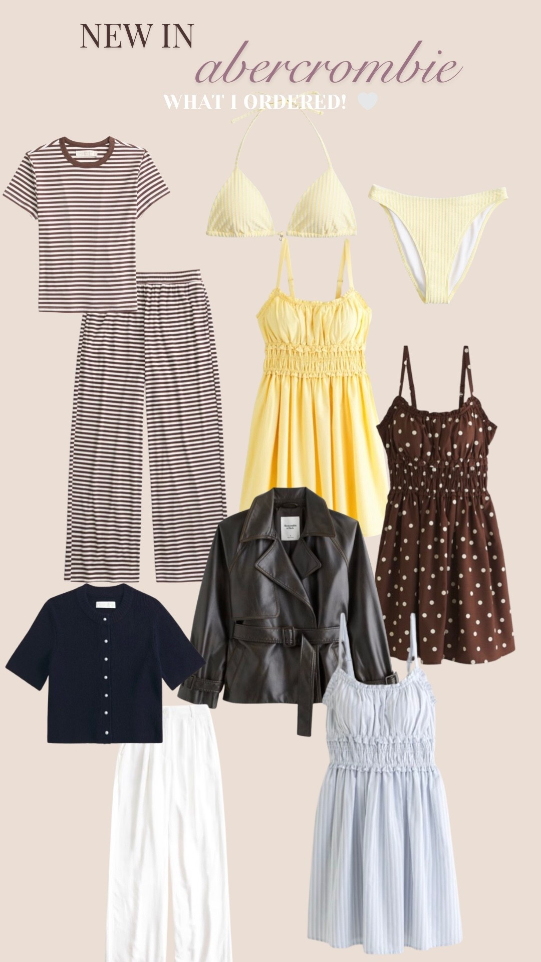 @abercrombie new in for spring/summer - my fav items that i ordered 🤍