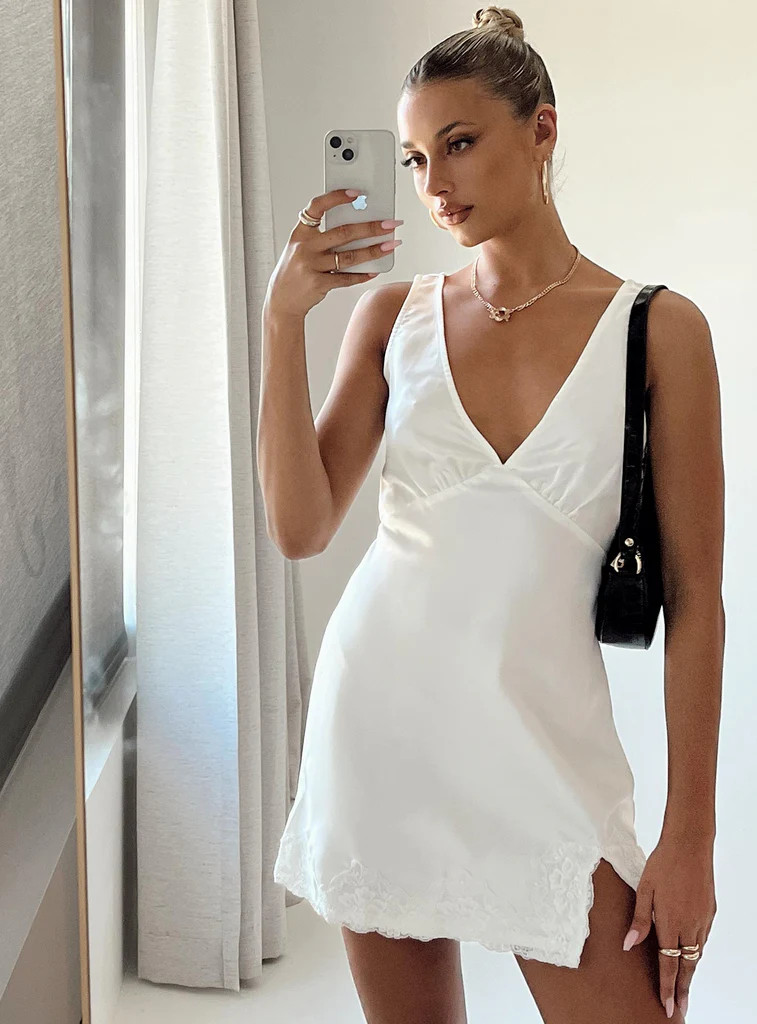 Athenia Mini Dress White | Princess Polly US