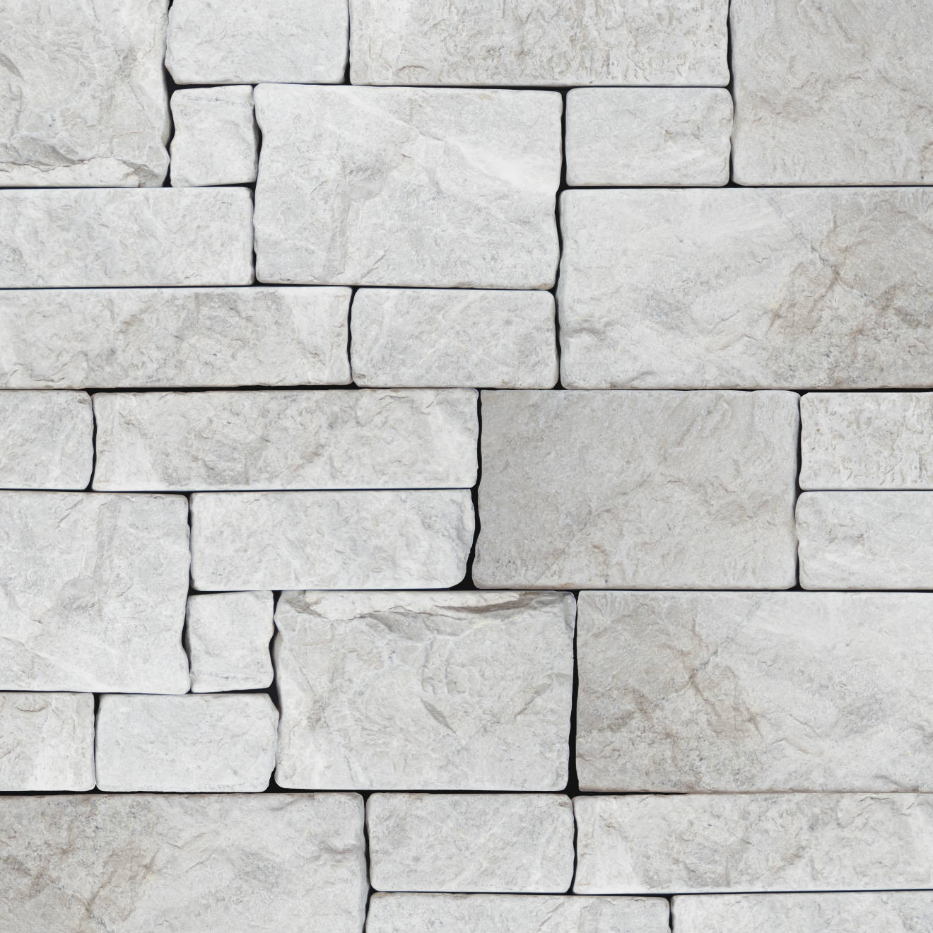 Tumbled Ledger 8" x 22" Marble Wired Mesh in Taupe | Bedrosians Tile and Stone