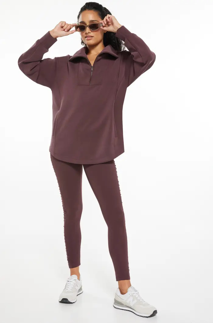 Zella Ultrasoft Half Zip Tunic | Nordstrom | Nordstrom