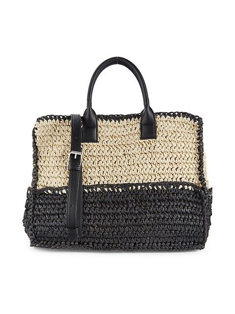 Seasonal Two-Tone Woven Tote | Saks Fifth Avenue OFF 5TH